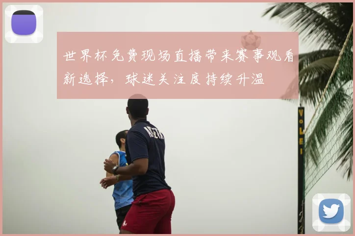 世界杯免费现场直播带来赛事观看新选择，球迷关注度持续升温